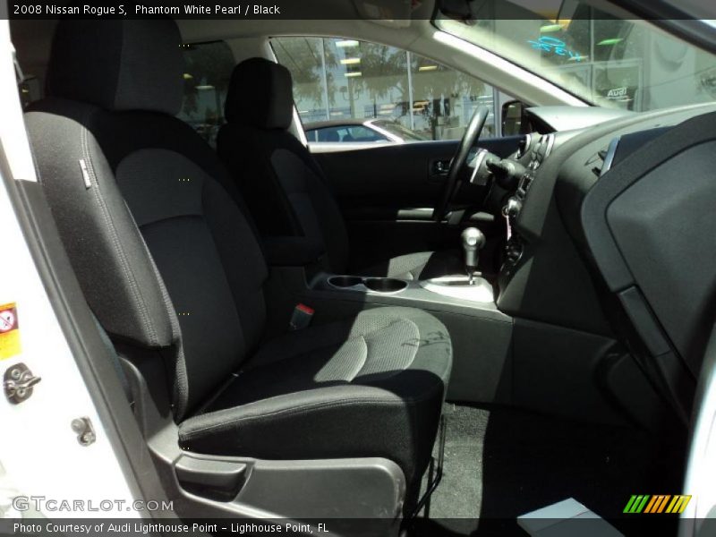Phantom White Pearl / Black 2008 Nissan Rogue S