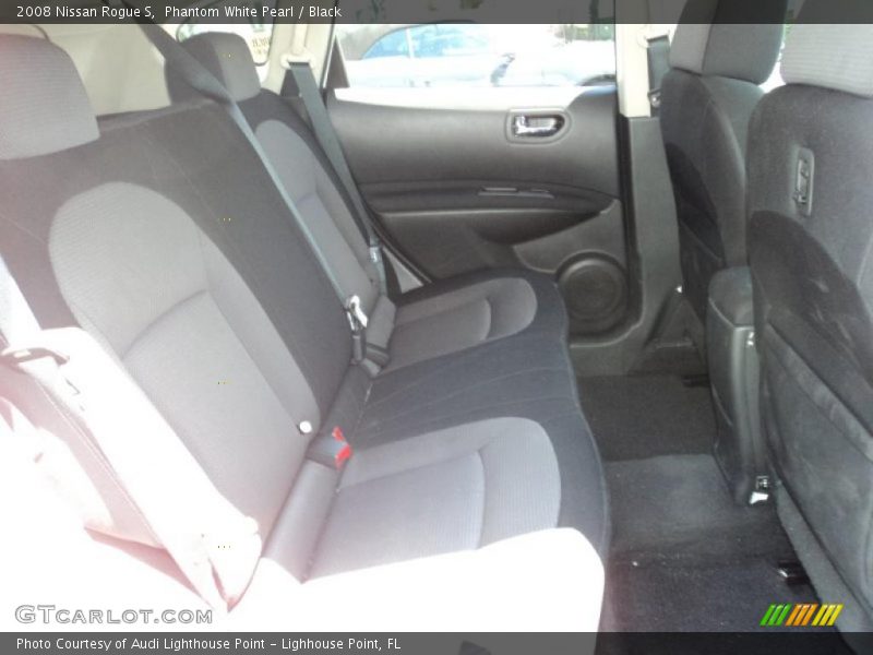 Phantom White Pearl / Black 2008 Nissan Rogue S