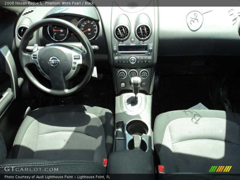 Phantom White Pearl / Black 2008 Nissan Rogue S