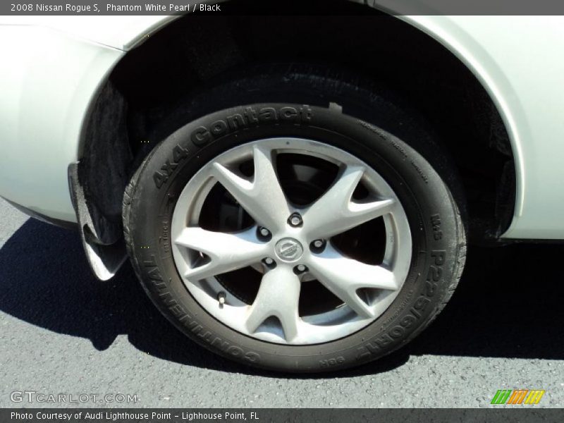Phantom White Pearl / Black 2008 Nissan Rogue S