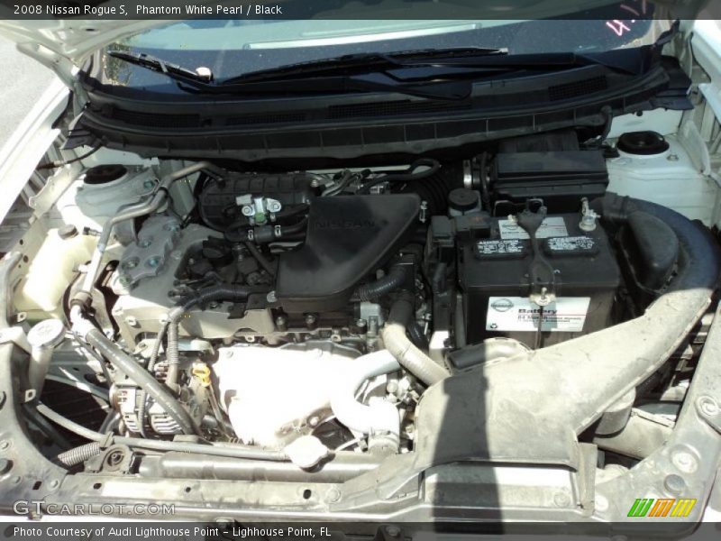 Phantom White Pearl / Black 2008 Nissan Rogue S
