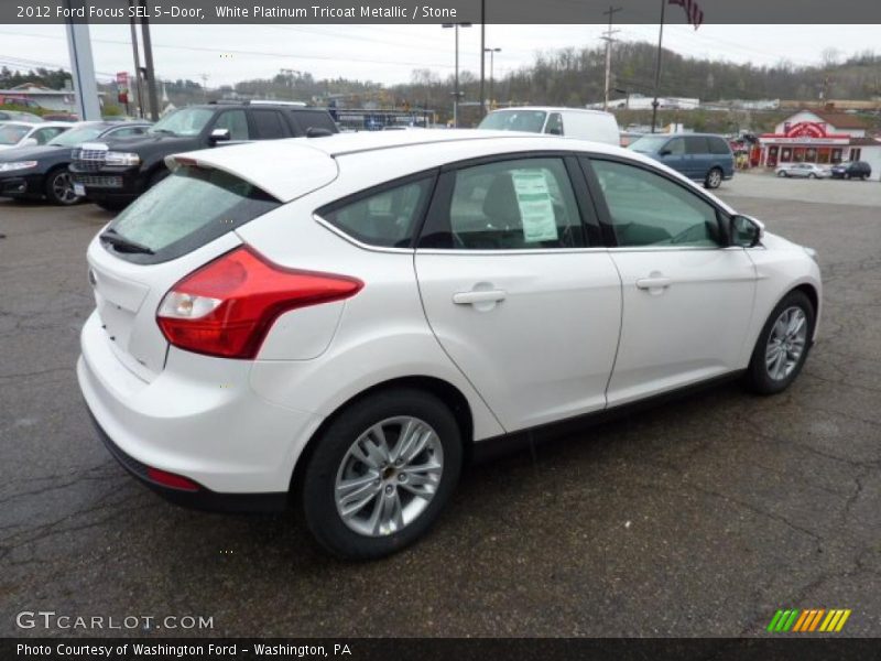  2012 Focus SEL 5-Door White Platinum Tricoat Metallic