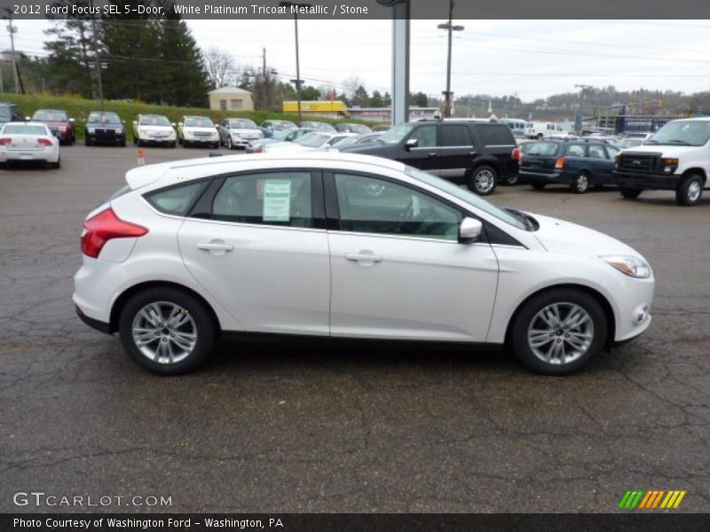  2012 Focus SEL 5-Door White Platinum Tricoat Metallic