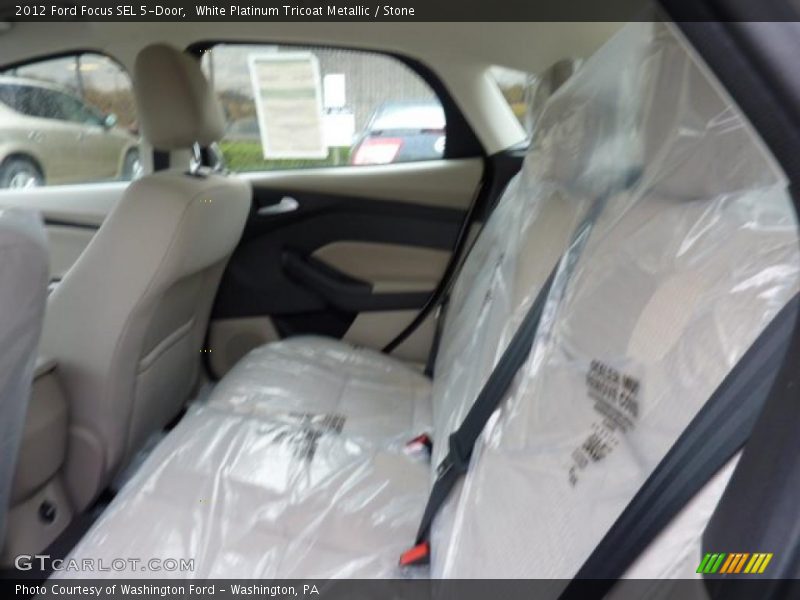White Platinum Tricoat Metallic / Stone 2012 Ford Focus SEL 5-Door