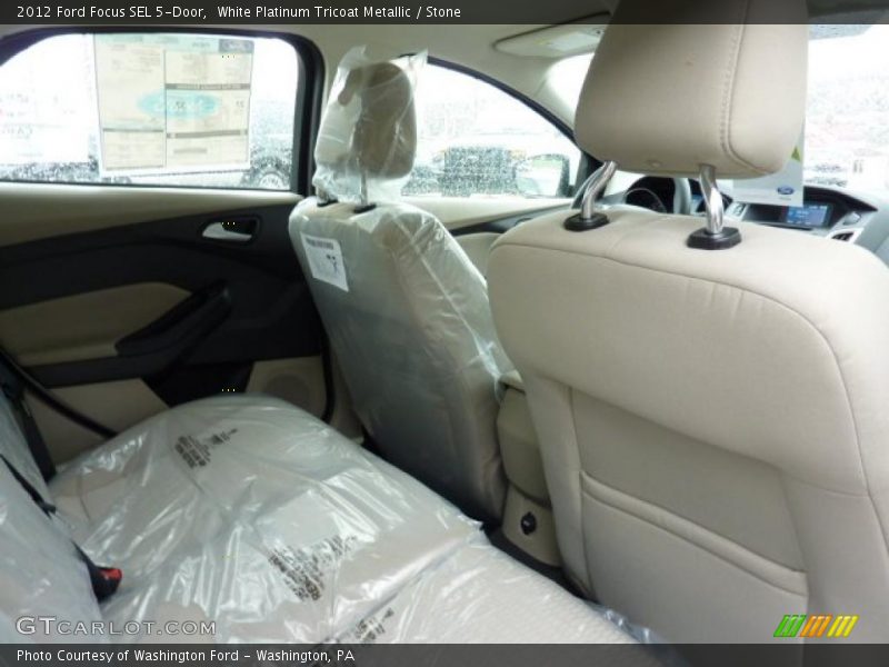 White Platinum Tricoat Metallic / Stone 2012 Ford Focus SEL 5-Door