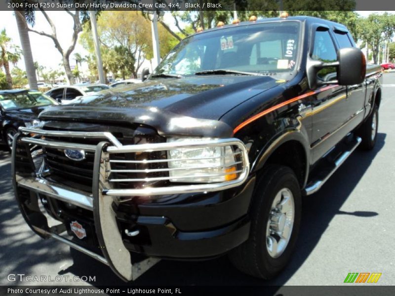 Black / Black 2004 Ford F250 Super Duty Harley Davidson Crew Cab 4x4