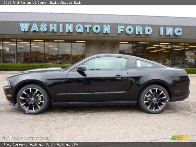 Black / Charcoal Black 2012 Ford Mustang V6 Coupe