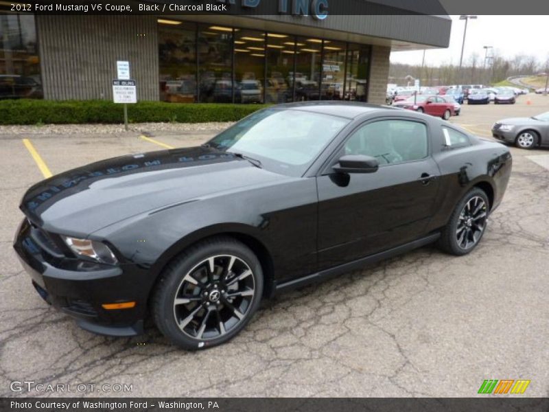 Black / Charcoal Black 2012 Ford Mustang V6 Coupe