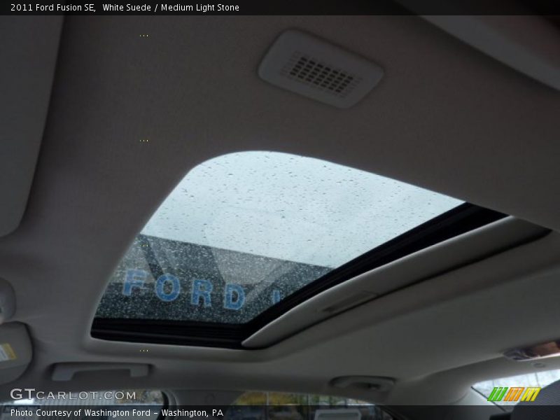 White Suede / Medium Light Stone 2011 Ford Fusion SE