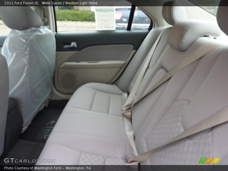 White Suede / Medium Light Stone 2011 Ford Fusion SE