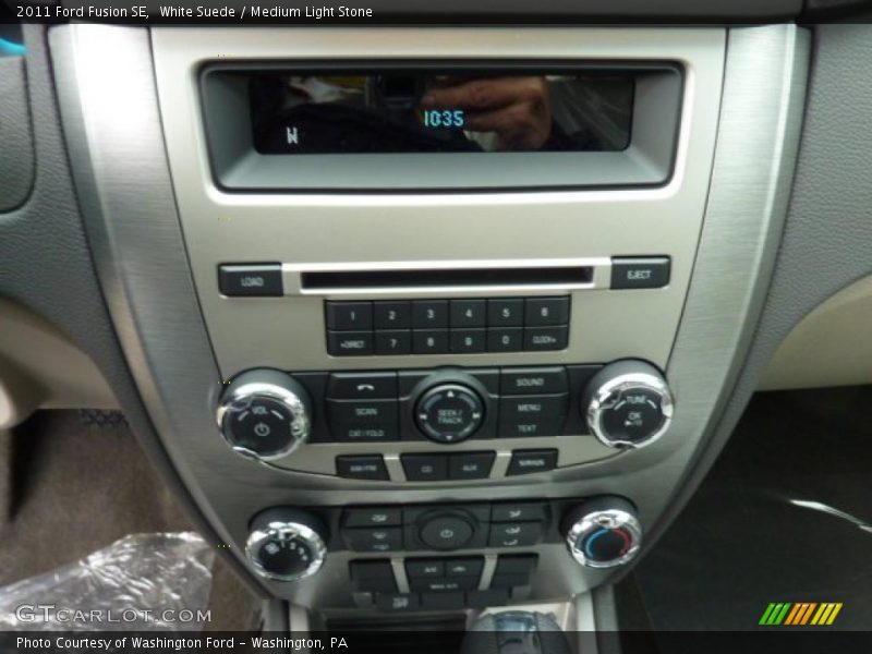 White Suede / Medium Light Stone 2011 Ford Fusion SE