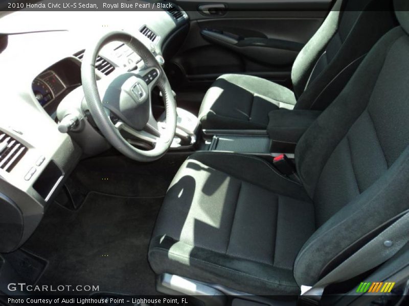 Royal Blue Pearl / Black 2010 Honda Civic LX-S Sedan