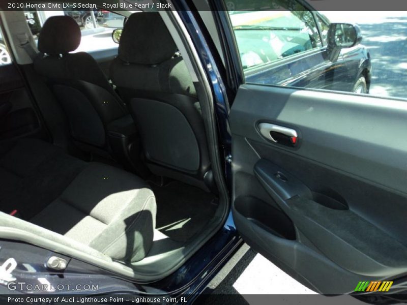 Royal Blue Pearl / Black 2010 Honda Civic LX-S Sedan
