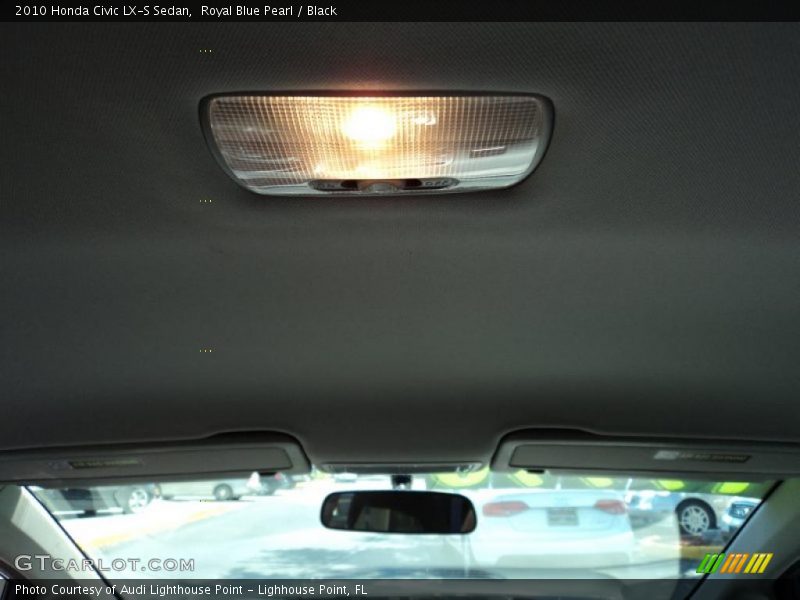 Royal Blue Pearl / Black 2010 Honda Civic LX-S Sedan