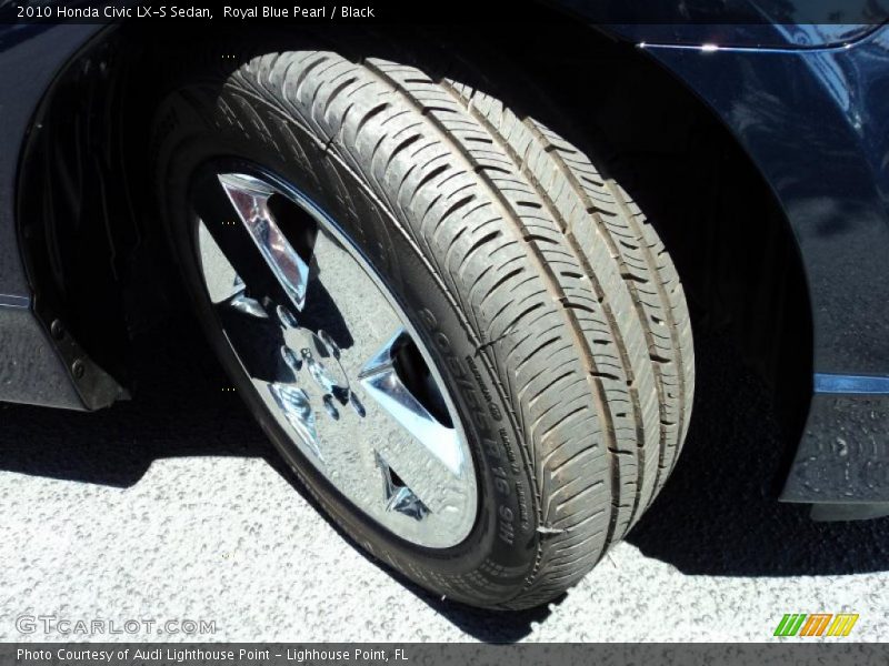 Royal Blue Pearl / Black 2010 Honda Civic LX-S Sedan
