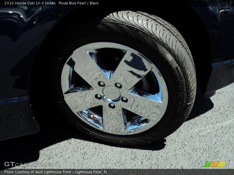 Royal Blue Pearl / Black 2010 Honda Civic LX-S Sedan