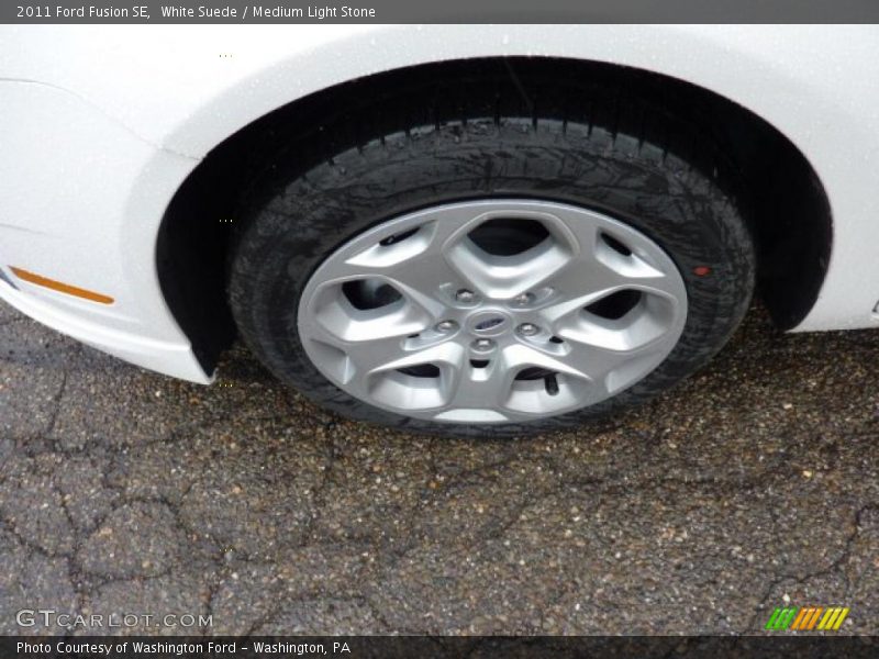 White Suede / Medium Light Stone 2011 Ford Fusion SE