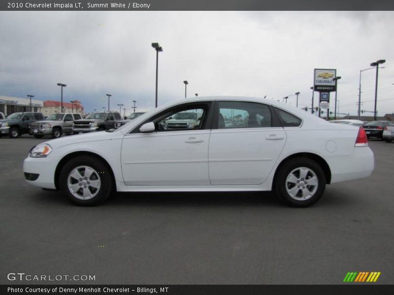 Summit White / Ebony 2010 Chevrolet Impala LT