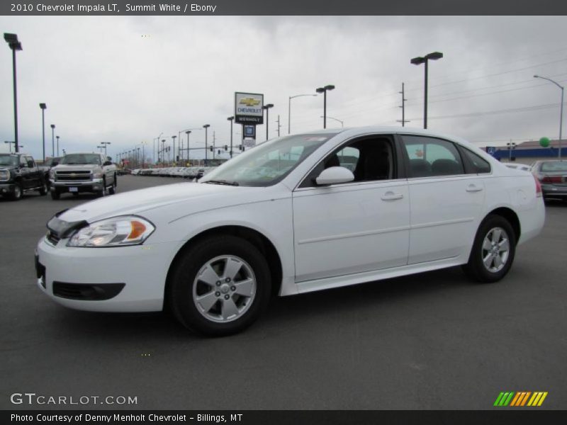 Summit White / Ebony 2010 Chevrolet Impala LT