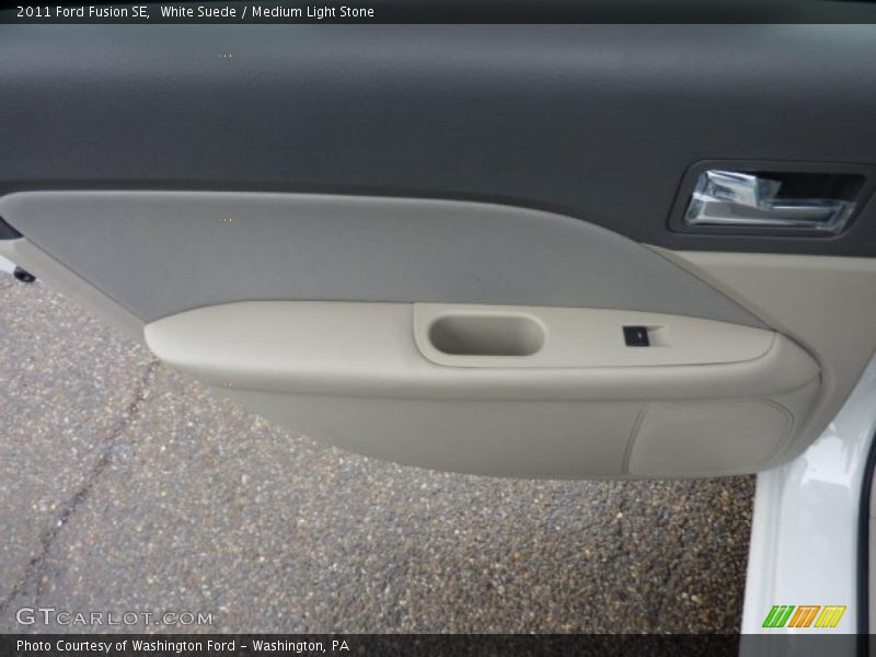 White Suede / Medium Light Stone 2011 Ford Fusion SE