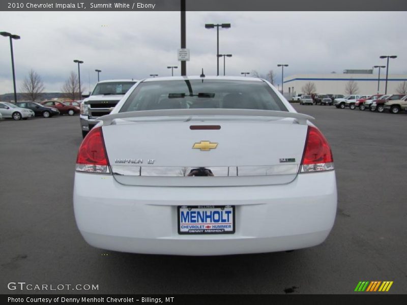 Summit White / Ebony 2010 Chevrolet Impala LT