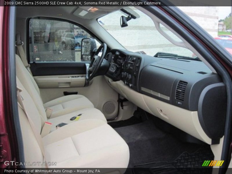 Sonoma Red Metallic / Ebony/Light Cashmere 2009 GMC Sierra 2500HD SLE Crew Cab 4x4