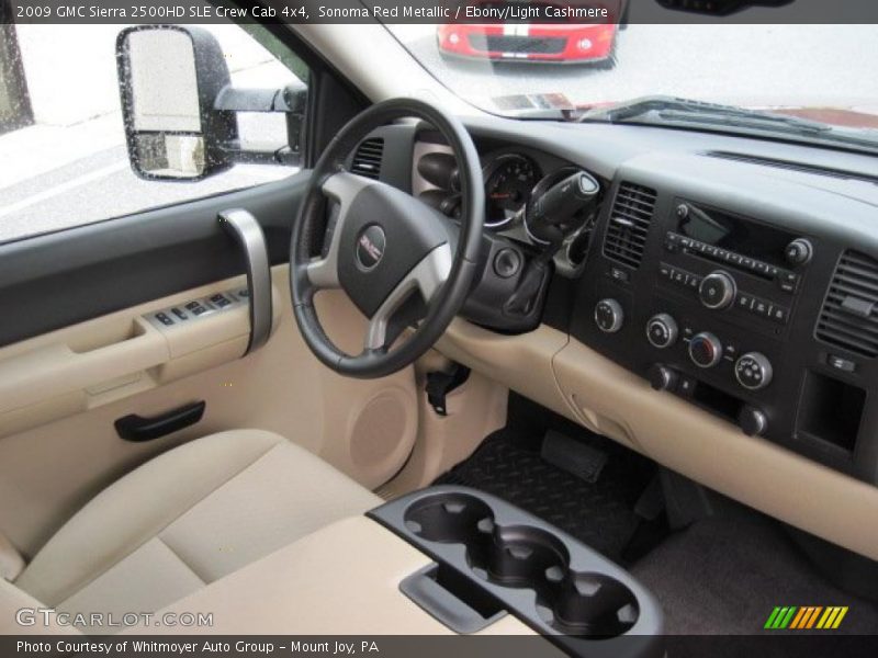 Sonoma Red Metallic / Ebony/Light Cashmere 2009 GMC Sierra 2500HD SLE Crew Cab 4x4