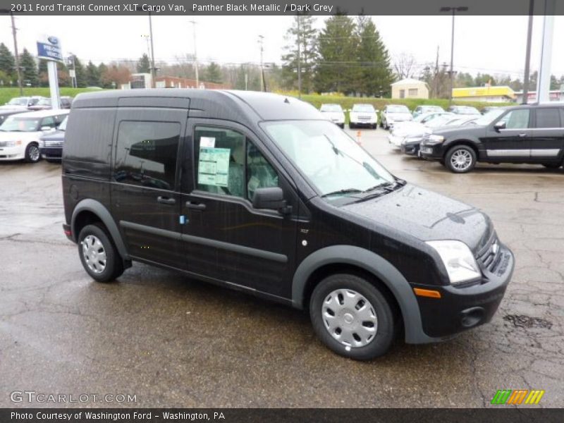 Panther Black Metallic / Dark Grey 2011 Ford Transit Connect XLT Cargo Van