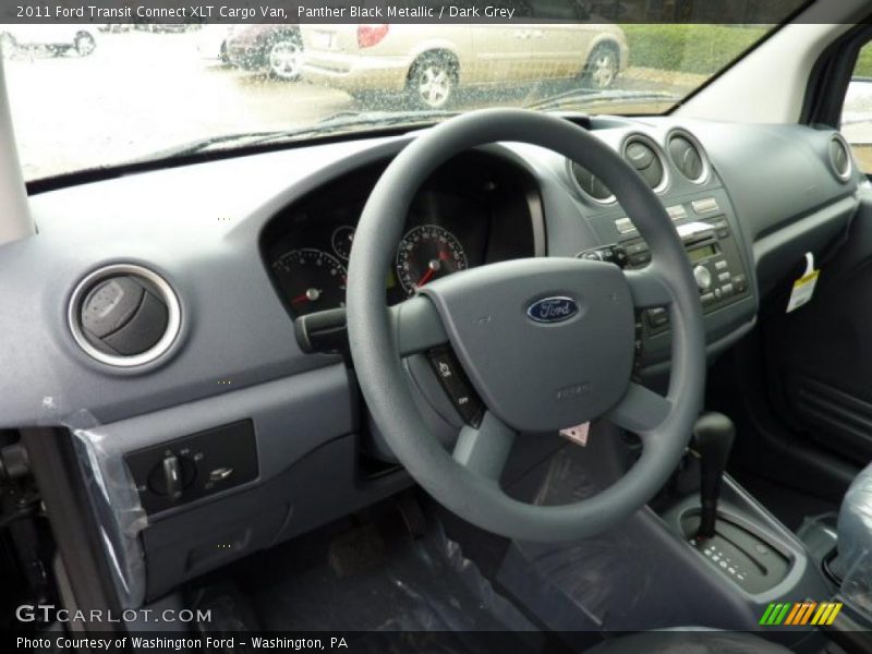 Panther Black Metallic / Dark Grey 2011 Ford Transit Connect XLT Cargo Van
