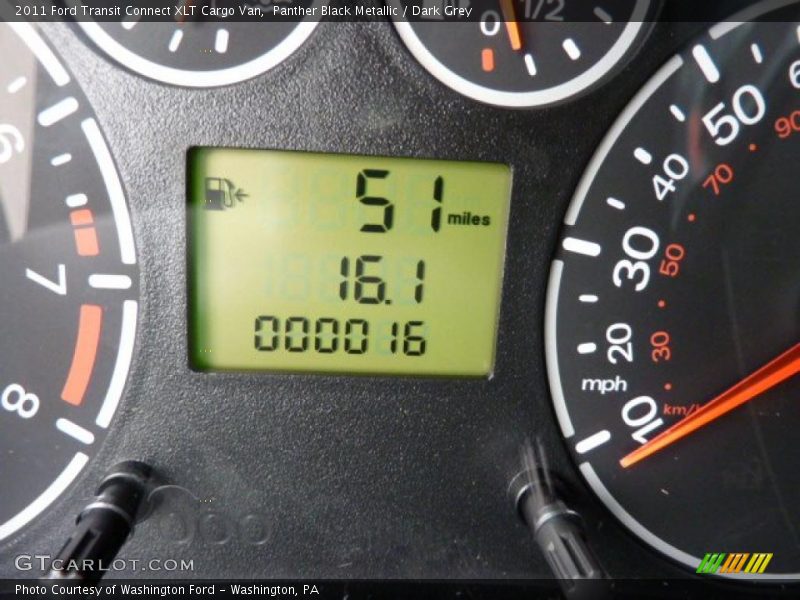 Panther Black Metallic / Dark Grey 2011 Ford Transit Connect XLT Cargo Van