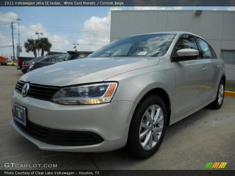 White Gold Metallic / Cornsilk Beige 2011 Volkswagen Jetta SE Sedan