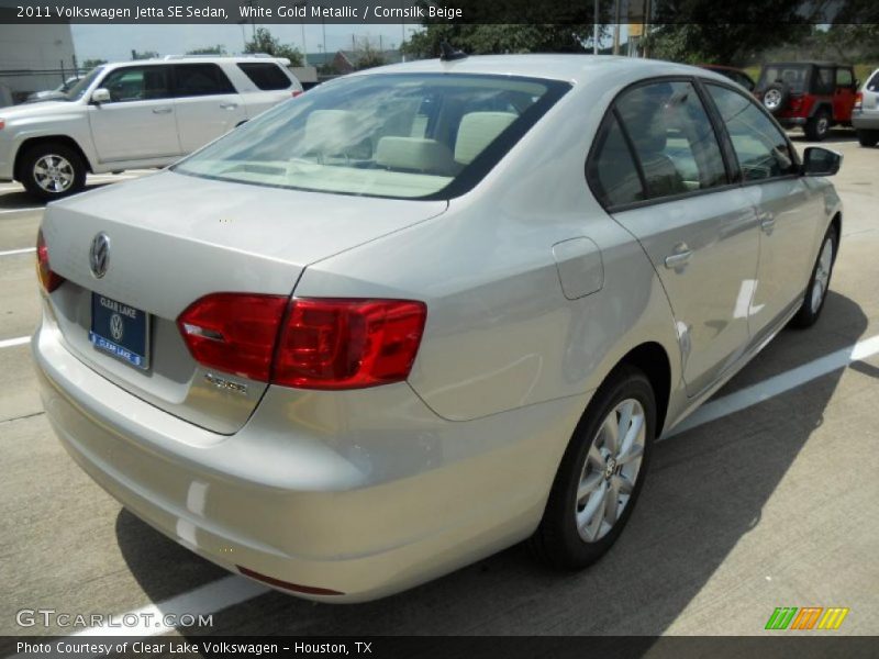 White Gold Metallic / Cornsilk Beige 2011 Volkswagen Jetta SE Sedan