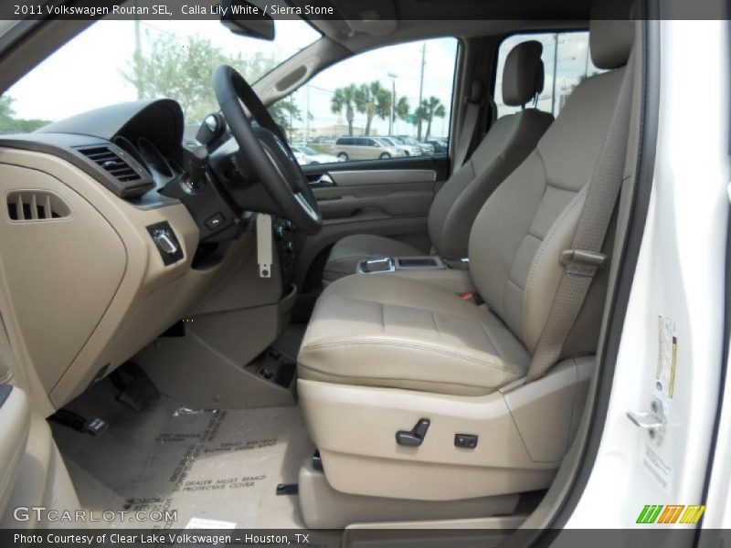Calla Lily White / Sierra Stone 2011 Volkswagen Routan SEL