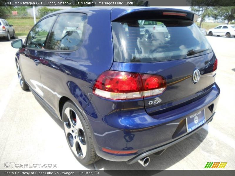 Shadow Blue Metallic / Interlagos Plaid Cloth 2011 Volkswagen GTI 2 Door