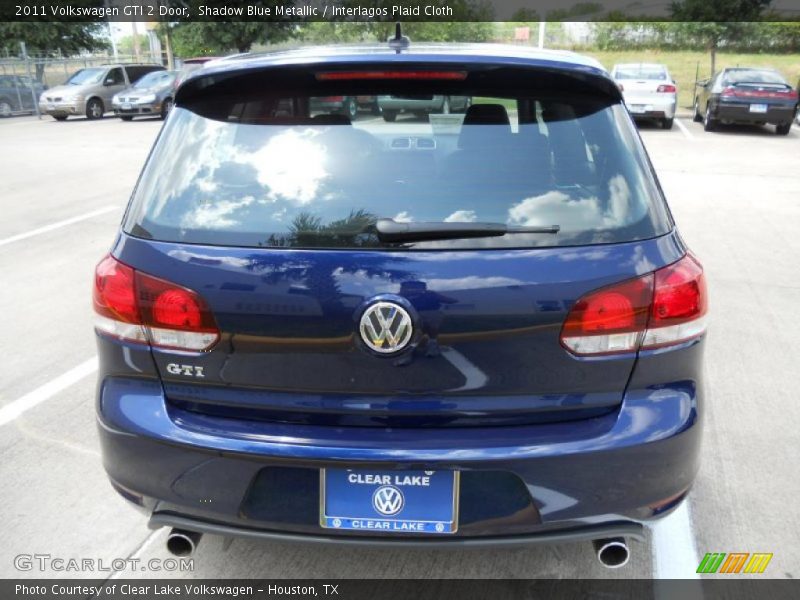 Shadow Blue Metallic / Interlagos Plaid Cloth 2011 Volkswagen GTI 2 Door