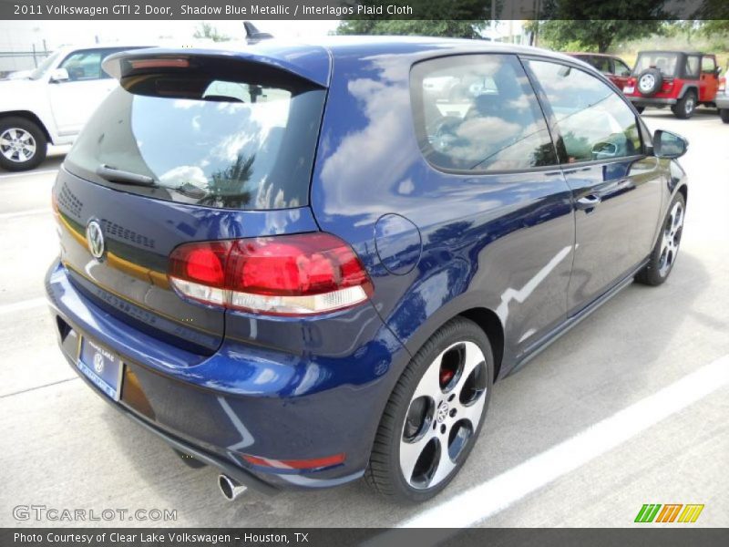 Shadow Blue Metallic / Interlagos Plaid Cloth 2011 Volkswagen GTI 2 Door