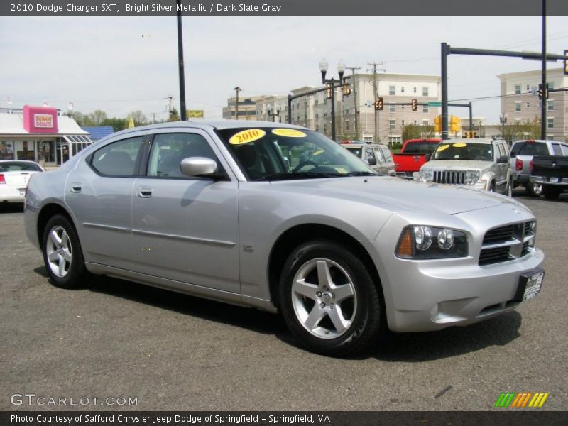 Bright Silver Metallic / Dark Slate Gray 2010 Dodge Charger SXT