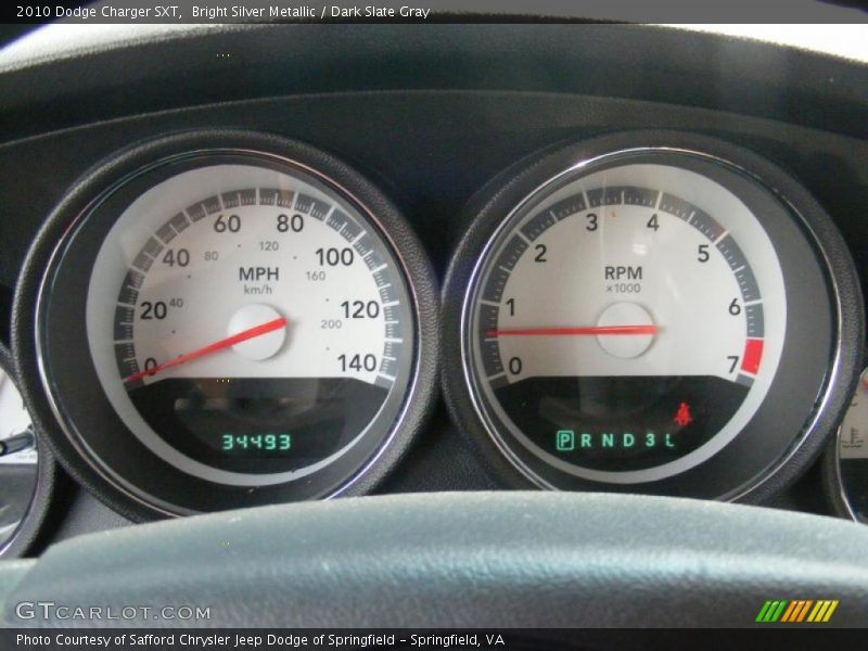 Bright Silver Metallic / Dark Slate Gray 2010 Dodge Charger SXT