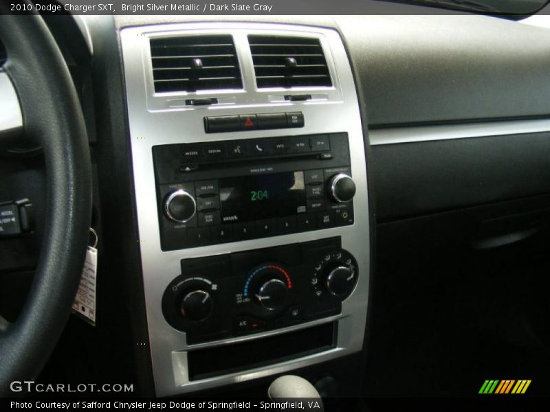 Bright Silver Metallic / Dark Slate Gray 2010 Dodge Charger SXT