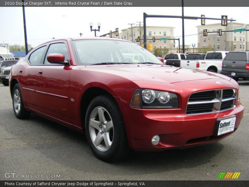 Inferno Red Crystal Pearl / Dark Slate Gray 2010 Dodge Charger SXT