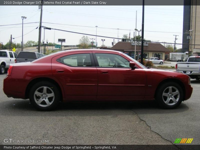Inferno Red Crystal Pearl / Dark Slate Gray 2010 Dodge Charger SXT