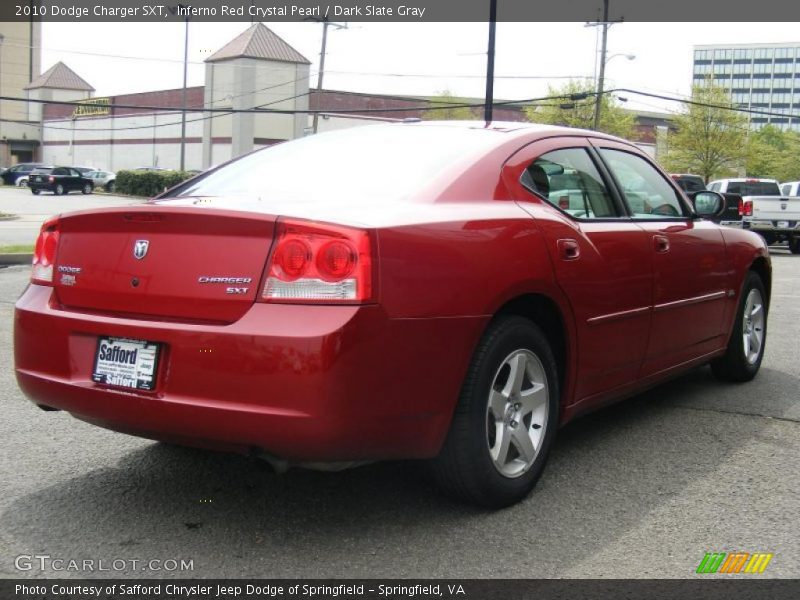 Inferno Red Crystal Pearl / Dark Slate Gray 2010 Dodge Charger SXT