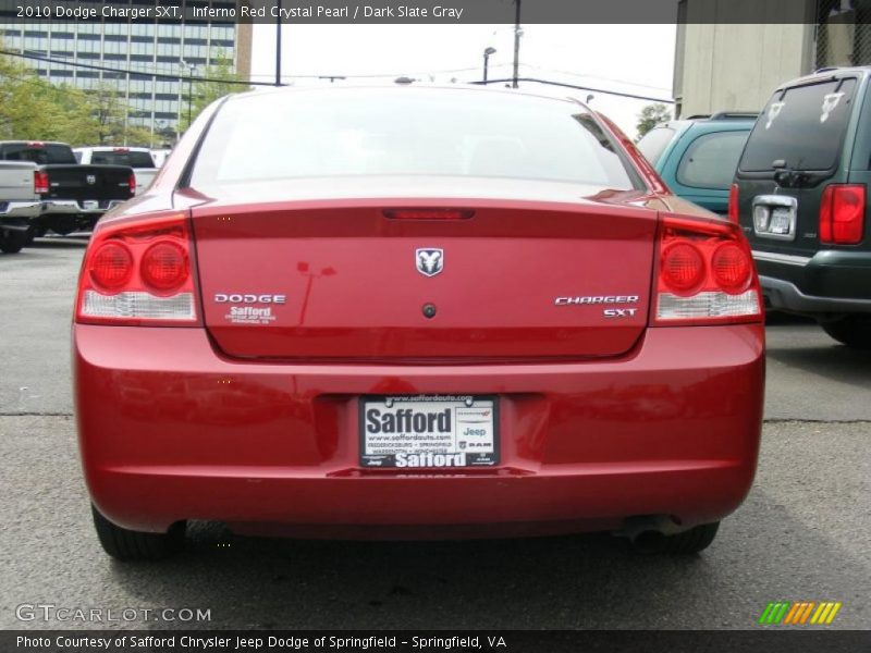 Inferno Red Crystal Pearl / Dark Slate Gray 2010 Dodge Charger SXT