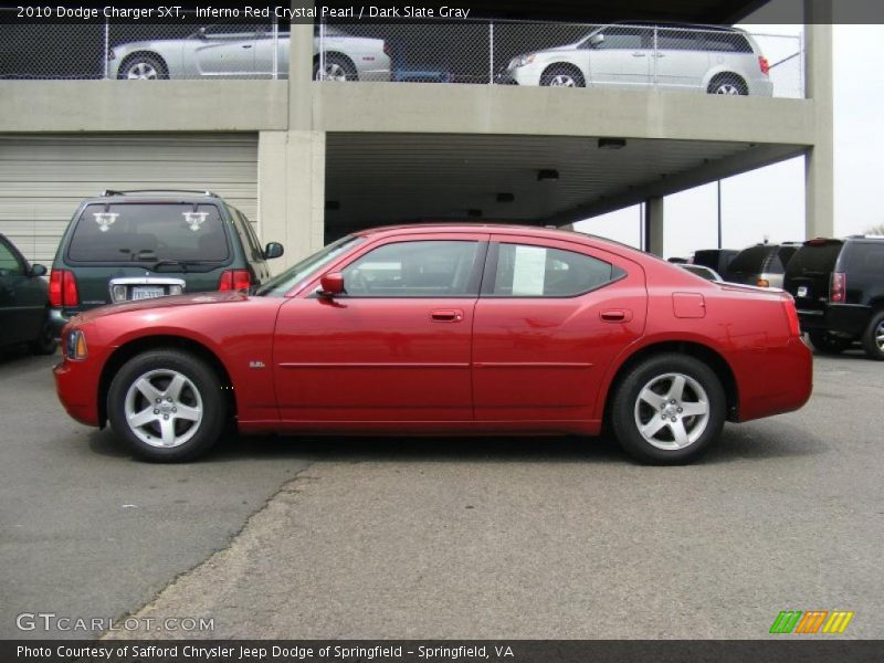 Inferno Red Crystal Pearl / Dark Slate Gray 2010 Dodge Charger SXT