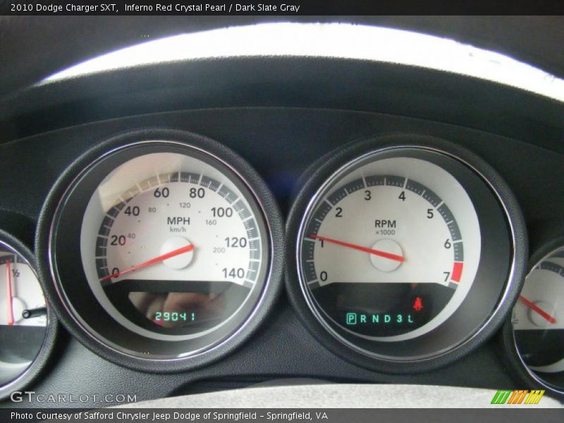 Inferno Red Crystal Pearl / Dark Slate Gray 2010 Dodge Charger SXT