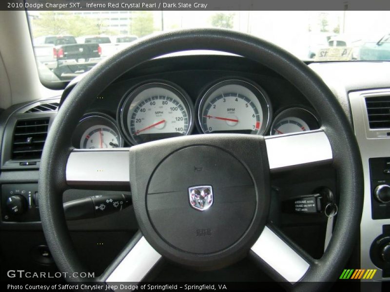 Inferno Red Crystal Pearl / Dark Slate Gray 2010 Dodge Charger SXT