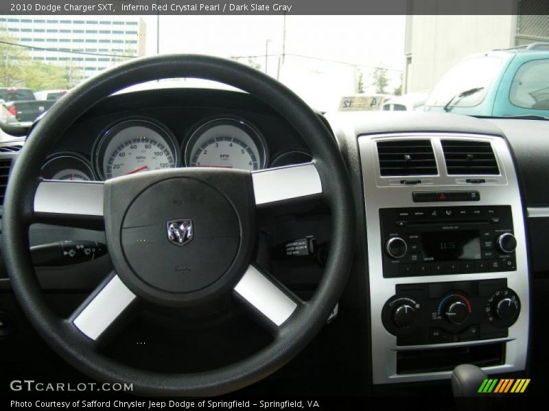 Inferno Red Crystal Pearl / Dark Slate Gray 2010 Dodge Charger SXT