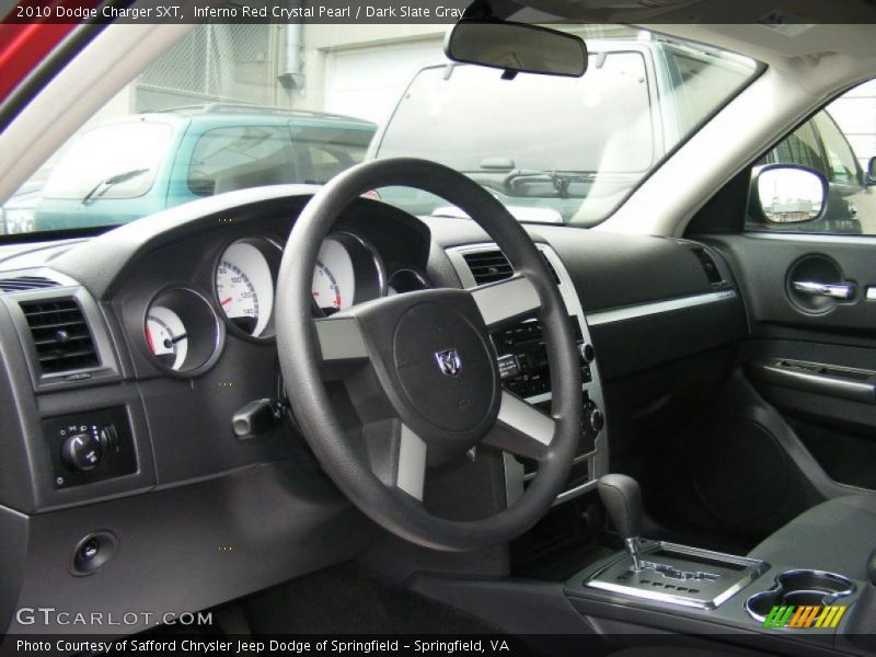Inferno Red Crystal Pearl / Dark Slate Gray 2010 Dodge Charger SXT