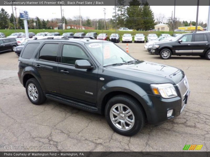Black Pearl Slate / Black 2008 Mercury Mariner V6 Premier 4WD