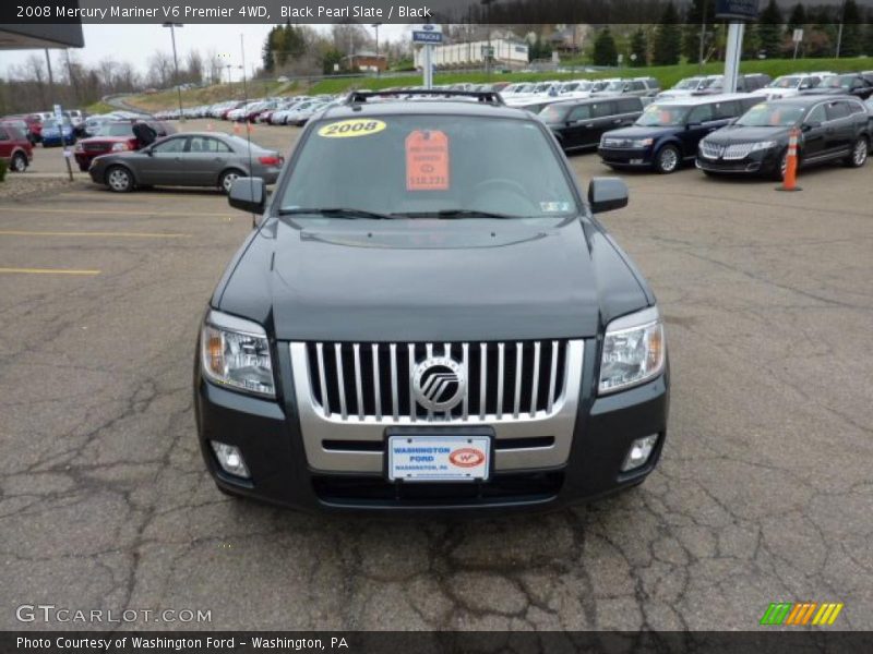 Black Pearl Slate / Black 2008 Mercury Mariner V6 Premier 4WD